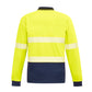 SYZMIK Unisex Hi Vis Segmented Tape Long Sleeve Polo ZH530