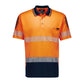 SYZMIK Mens Hi Vis Flux Segmented Tape Short Sleeve Polo ZH555