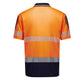 SYZMIK Mens Hi Vis Flux Segmented Tape Short Sleeve Polo ZH555