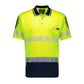 SYZMIK Mens Hi Vis Flux Segmented Tape Short Sleeve Polo ZH555