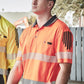 SYZMIK Mens Hi Vis Flux Segmented Tape Short Sleeve Polo ZH555