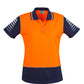 SYZMIK Womens Hi Vis Zone Short Sleeve Polo ZHL236