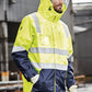 SYZMIK Mens Hi Vis 4 In 1 Waterproof Jacket ZJ532