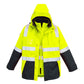 SYZMIK Mens Hi Vis 4 In 1 Waterproof Jacket ZJ532