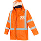 SYZMIK Mens Hi Vis X Back 4 In 1 Waterproof Jacket ZJ616