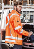 SYZMIK Unisex Hi Vis X Back 2 In 1 Softshell Jacket ZJ680