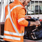 SYZMIK Unisex Hi Vis X Back 2 In 1 Softshell Jacket ZJ680