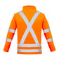 SYZMIK Womens Hi Vis NSW Rail X Back 2 In 1 Softshell Jacket ZJ770