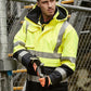 SYZMIK Mens Orange Flame Arc Rated Antistatic Waterproof Jacket ZJ900