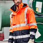 SYZMIK Mens Orange Flame Arc Rated Antistatic Waterproof Jacket ZJ900