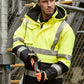 SYZMIK Mens Orange Flame Arc Rated Antistatic Waterproof Jacket ZJ900
