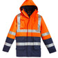 SYZMIK Mens Orange Flame Arc Rated Antistatic Waterproof Jacket ZJ900