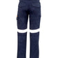 SYZMIK Mens Orange Flame Taped Cargo Pant (Stout) ZP521S