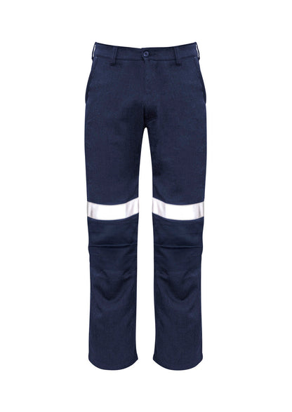 SYZMIK Mens Orange Flame Traditional Style Taped Work Pant ZP523