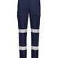 SYZMIK Womens Essential Stretch Taped Cargo Pant - Cuffed ZP735