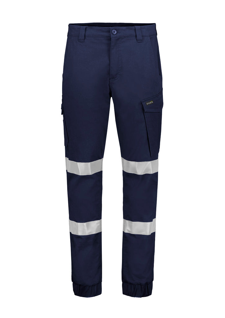 SYZMIK Mens Essential Stretch Taped Cargo Pant - Cuffed ZP935