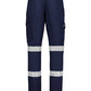 SYZMIK Mens Essential Stretch Taped Cargo Pant - Cuffed ZP935
