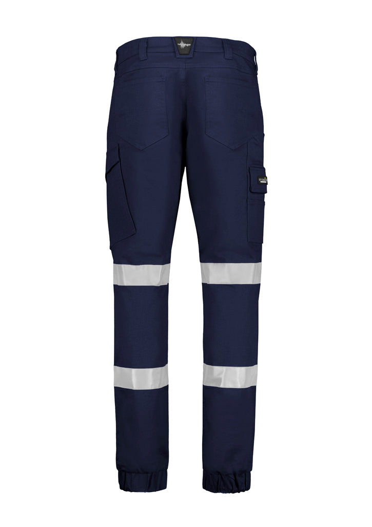 SYZMIK Mens Essential Stretch Taped Cargo Pant - Cuffed ZP935