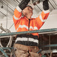 SYZMIK Unisex Hi Vis Full Zip Stretch Taped Hoodie ZT486