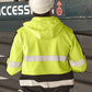 SYZMIK Unisex Hi Vis Full Zip Stretch Taped Hoodie ZT486
