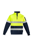 SYZMIK Mens Hi Vis 1/4 Zip Pullover - Hoop Taped ZT566