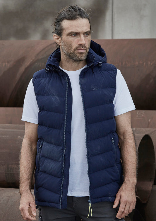 SYZMIK Unisex Streetworx Hooded Puffer Vest ZV245