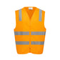 SYZMIK Unisex Hi Vis VIC Rail Zip Vest ZV687