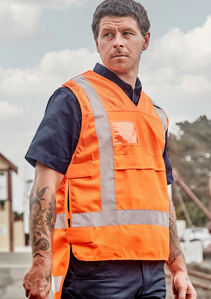 SYZMIK Unisex Hi Vis NSW Rail Vest ZV697