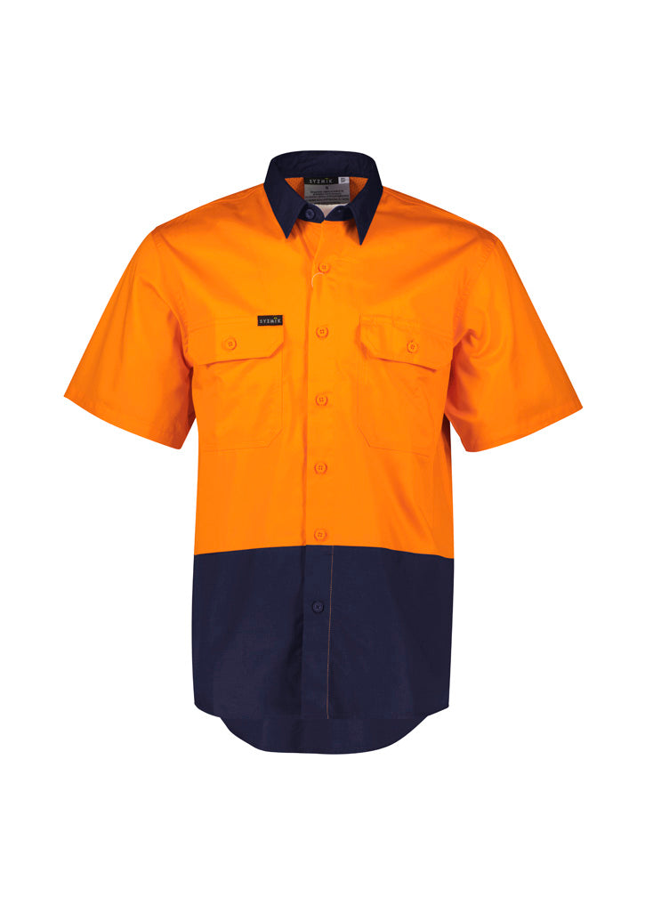 SYZMIK Mens Hi Vis Short Sleeve Shirt ZW115