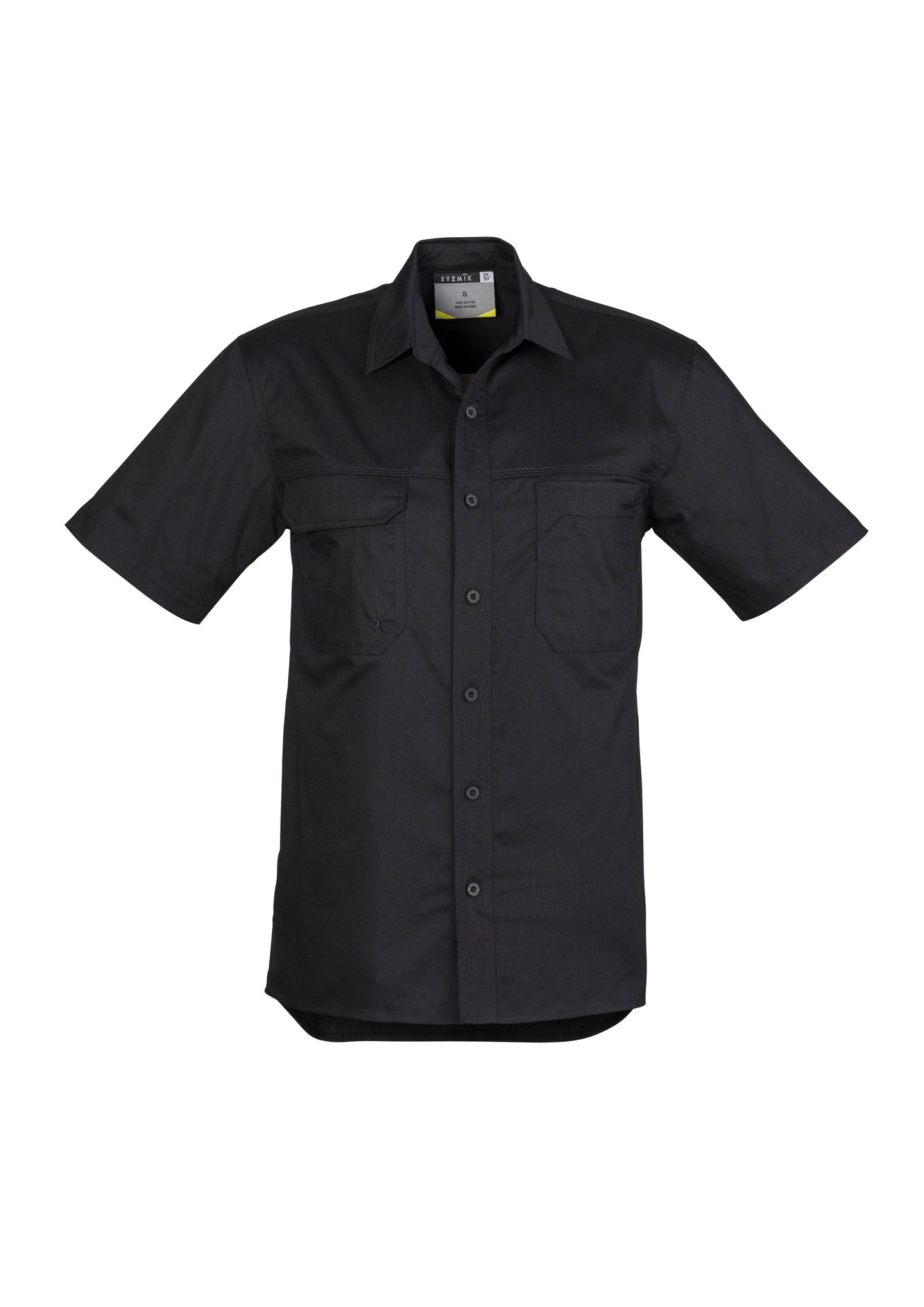 SYZMIK Mens Lightweight Tradie Short Sleeve Shirt ZW120