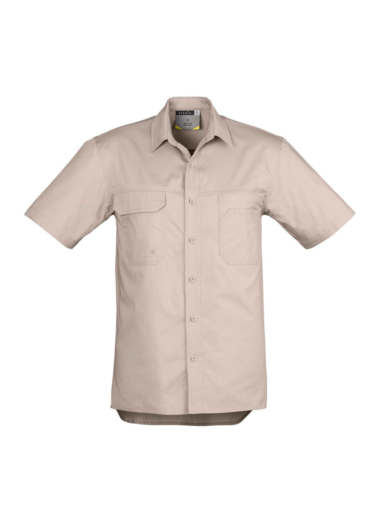 SYZMIK Mens Lightweight Tradie Short Sleeve Shirt ZW120