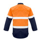 SYZMIK Mens FR Closed Front Hooped Taped Spliced Shirt ZW133