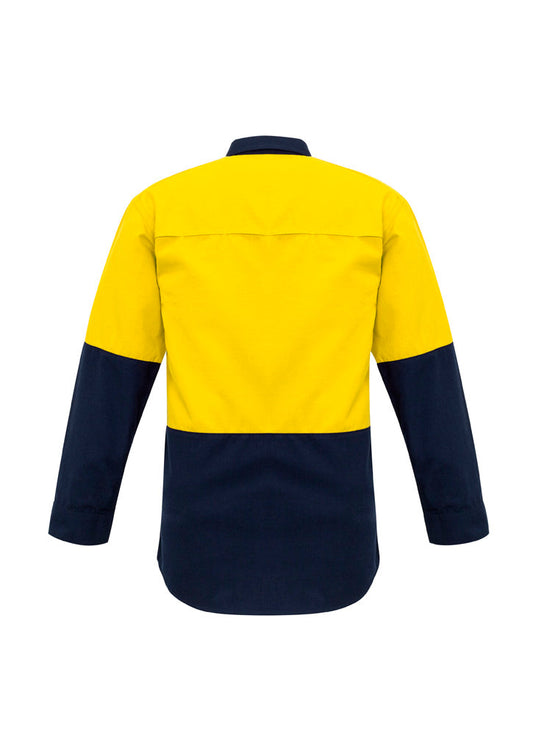 SYZMIK Mens Hi Vis Spliced Shirt ZW138