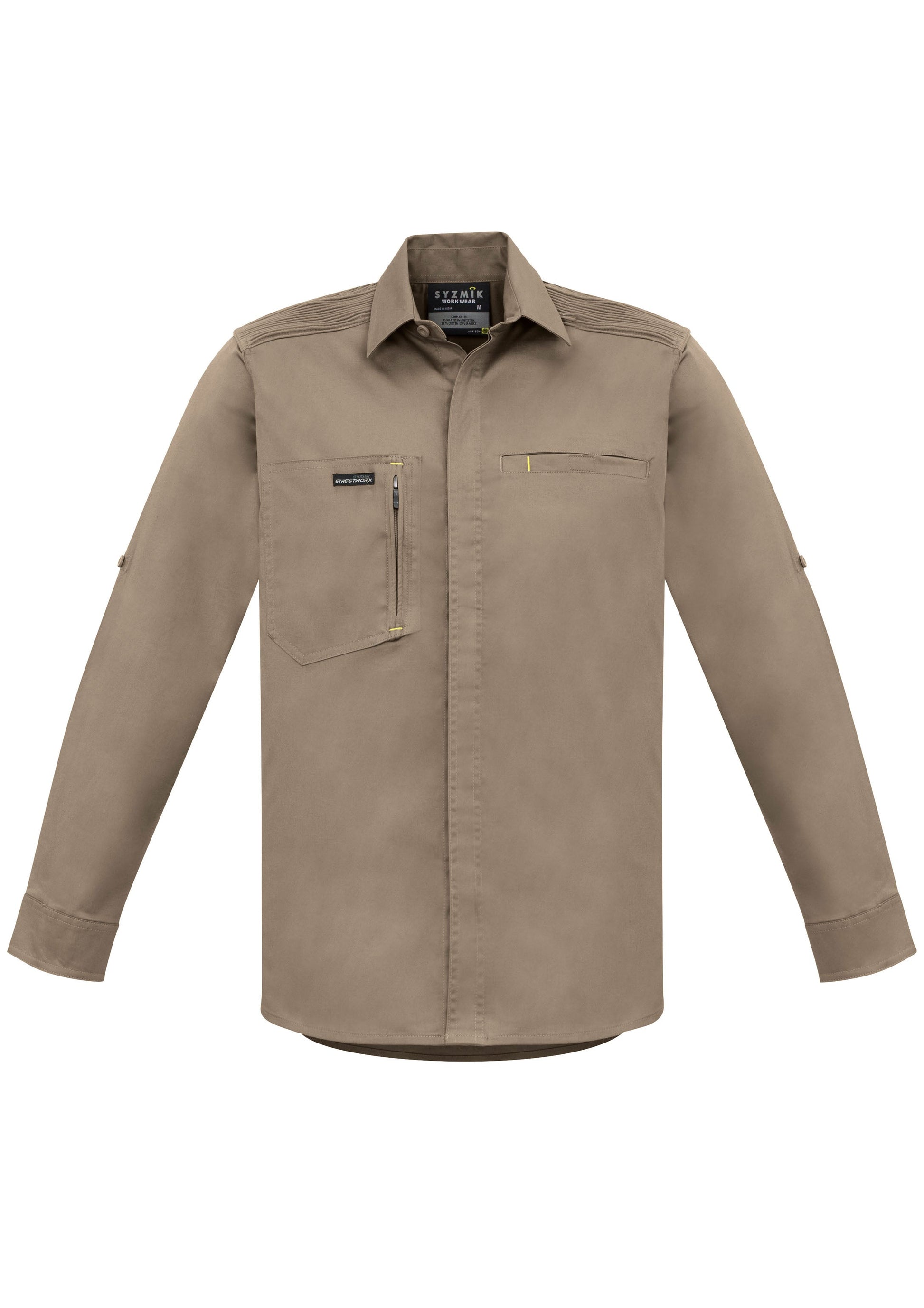 SYZMIK Mens Streetworx L/S Stretch Shirt ZW350
