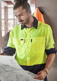 SYZMIK Mens Hi Vis Outdoor Long Sleeve Shirt ZW468