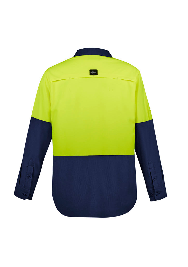 SYZMIK Mens Hi Vis Outdoor Long Sleeve Shirt ZW468