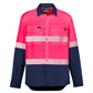 SYZMIK Mens Hi Vis Outdoor Segmented Tape Long Sleeve Shirt ZW470