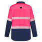 SYZMIK Mens Hi Vis Outdoor Segmented Tape Long Sleeve Shirt ZW470