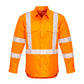 SYZMIK Mens Hi Vis X Back NSW Rail Taped Shirt ZW690