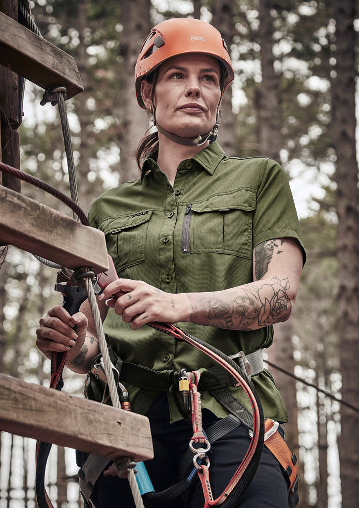 SYZMIK Womens Outdoor Short Sleeve Shirt ZW765